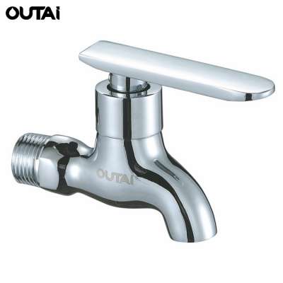 Wall-mounted types flexible chrome cold faucet outdoor bibcock taps