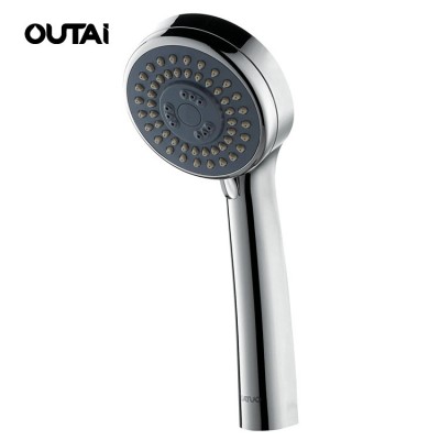 European ABS adjustable rain shower round handheld multifunctional shower head