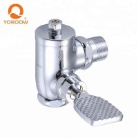 Factory Directly Romania brass zinc handle foot operated flush for toilet flush valve