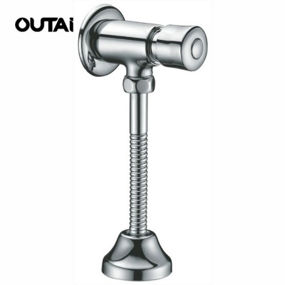 Hot sale water saving durable bathroom accessories taps hand control push brass flush valve